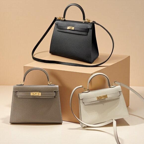 Handbags - Black Kelly Bag